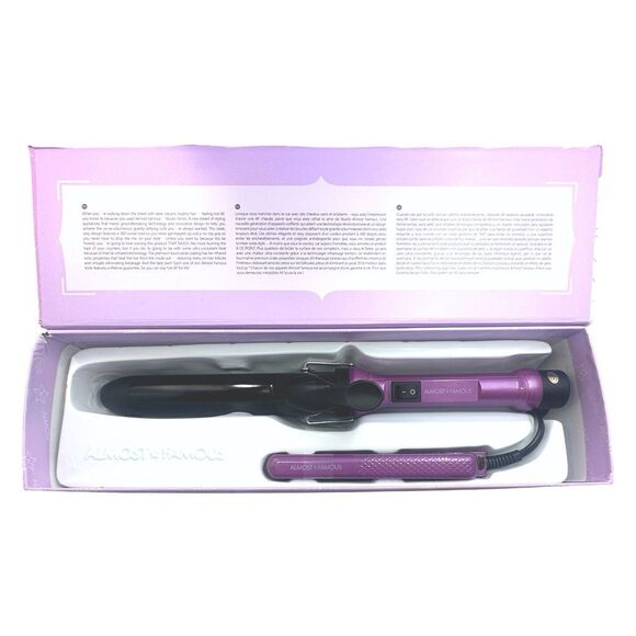 Almost Famous Beachy Waves Curling Wand Mini Travel Straightener MSRP $225 - Picture 4 of 8